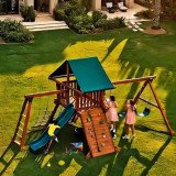 Aire de jeux Peak Junior avec toit en bois