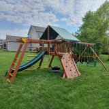 Aire de jeux Peak Junior avec toit en bois