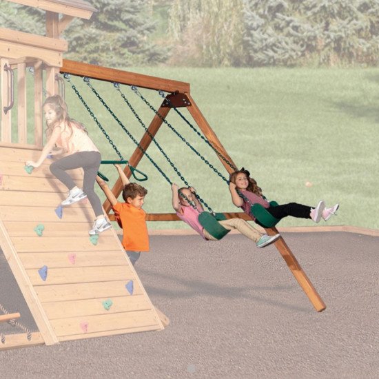 Aire de Jeux en Bois Peak Junior avec Toit