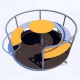 Tourniquet Enfant avec Sièges pour Aire de Jeux