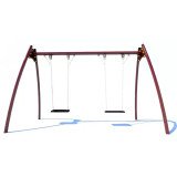 Balançoire Double Métallique KM-4.02 | Aire de Jeux