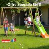 Techwood AKEO Balançoire en bois poutre métal - Trigano