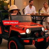 Voiture électrique 4x4 enfant style Jeep | LEJOUET.MA
