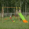 Techwood AKEO Balançoire en bois poutre métal - Trigano