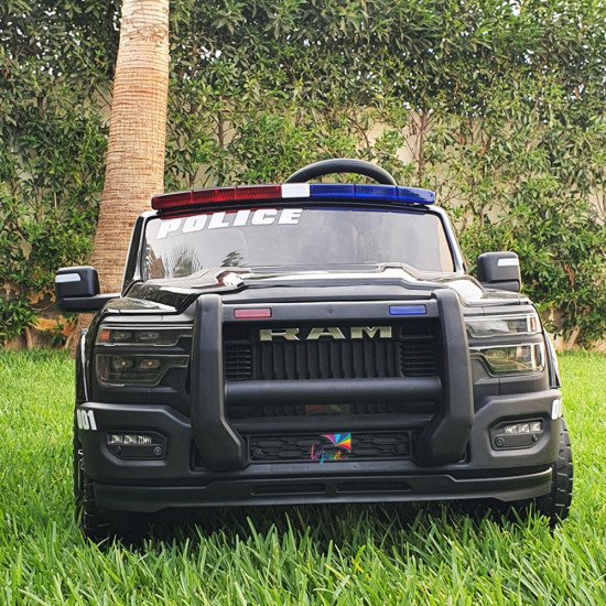 Style Dodge Ram Police Voiture électrique pour enfants 12 volts