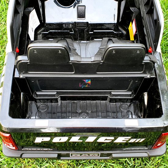 Voiture électrique enfant Police Dodge Ram 12V | LEJOUET.MA