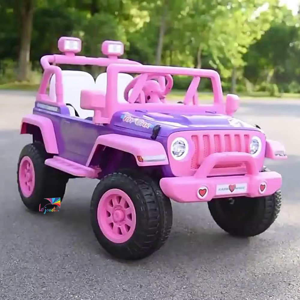 Voiture électrique enfant Barbie rose 12V | LEJOUET.MA