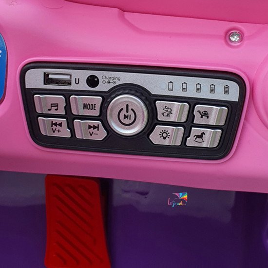 Voiture électrique pour enfants Style Barbie rose 12 V
