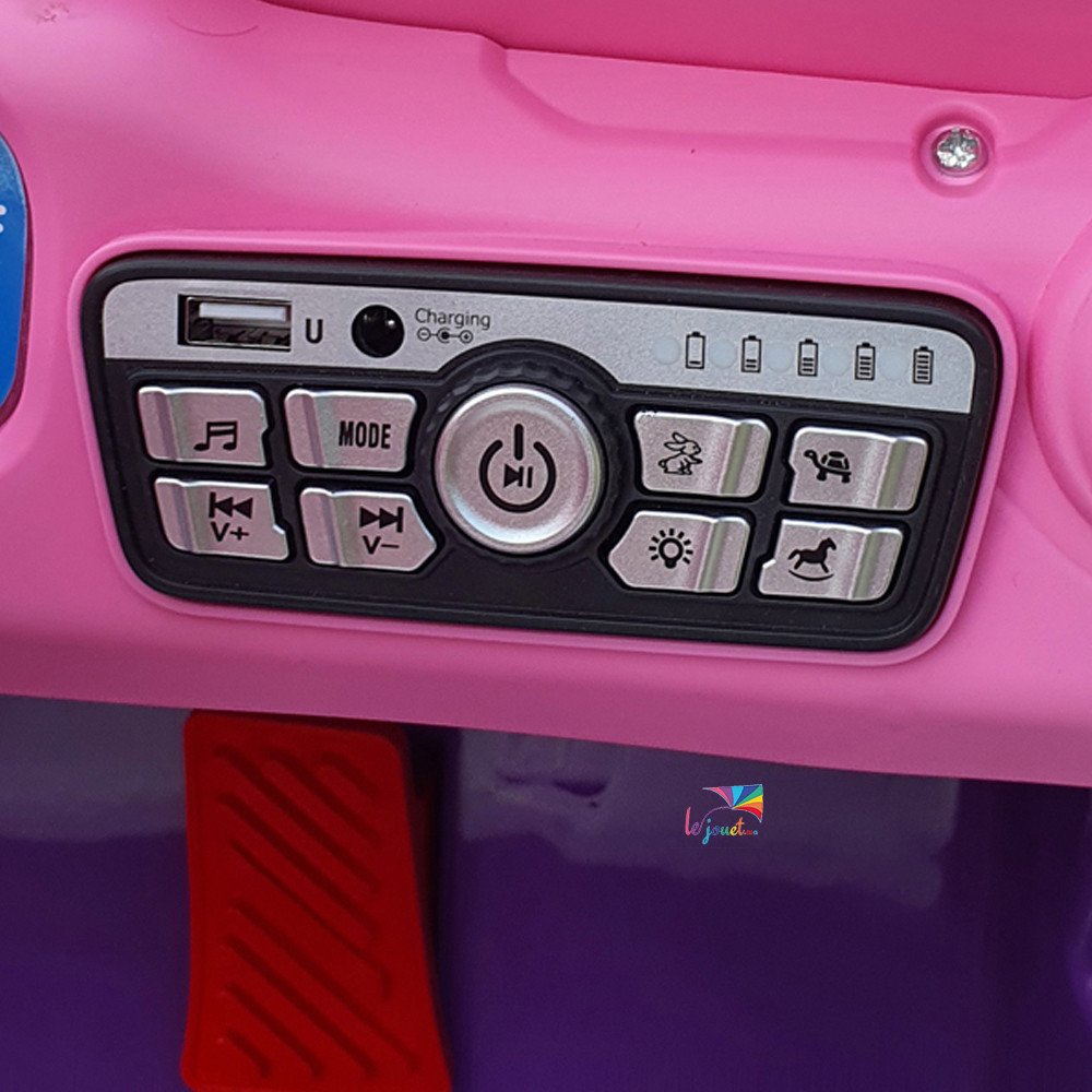 Voiture électrique enfant Barbie rose 12V | LEJOUET.MA
