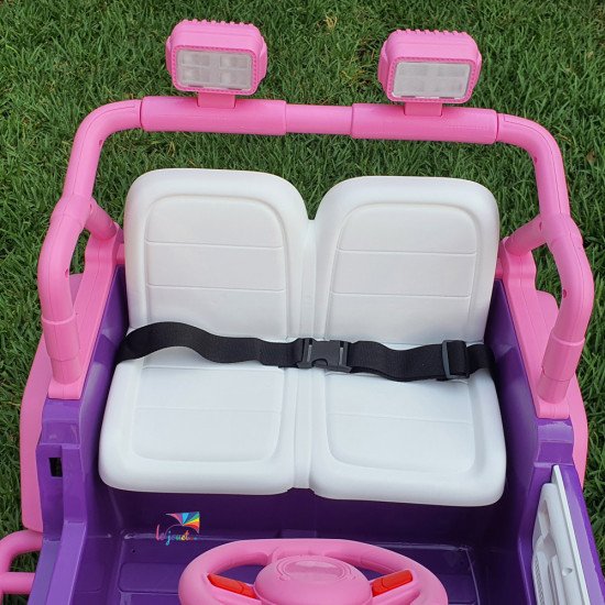 Voiture électrique enfant Barbie rose 12V | LEJOUET.MA
