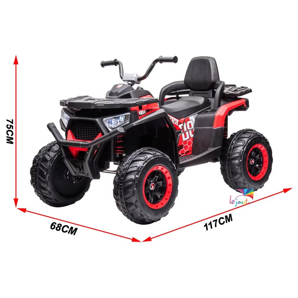 Grand Quad électrique enfant 12V 4x4 | LEJOUET.MA
