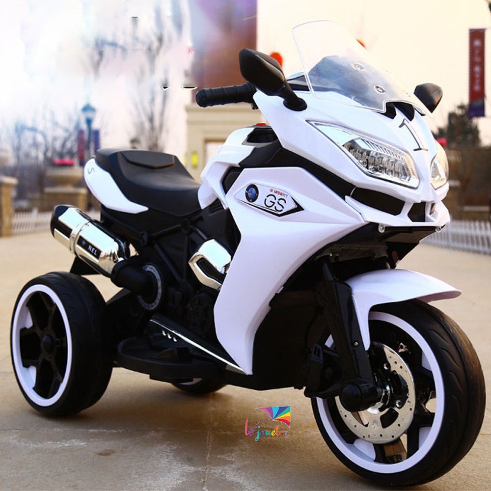 Moto électrique enfant 3 roues BMW 12V avec LED | LEJOUET.MA