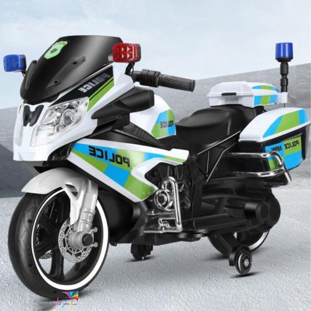 La plus grande Moto électrique de police 12v pour enfants