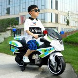 Moto électrique police enfant 12V | Sirène & LED | LEJOUET.MA