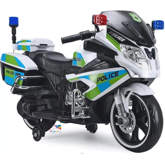 La plus grande Moto électrique de police 12v pour enfants