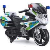 Moto électrique police enfant 12V | Sirène & LED | LEJOUET.MA