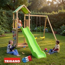 Aire de jeux bois EASY XPERIENCE - Trigano