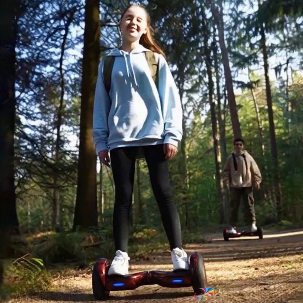 Nouveau Smart Hoverboard 4×4 Bluetooth 10 pouces graffiti, flamme et carbone