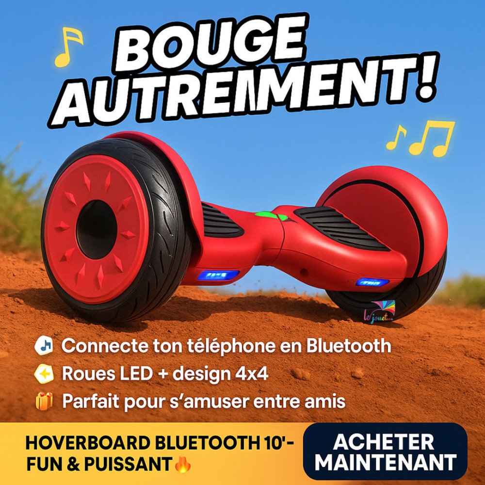 Le Nouveau tout terrain hoverboard 10 pouces Bluetooth
