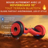 Le Nouveau tout terrain hoverboard 10 pouces Bluetooth