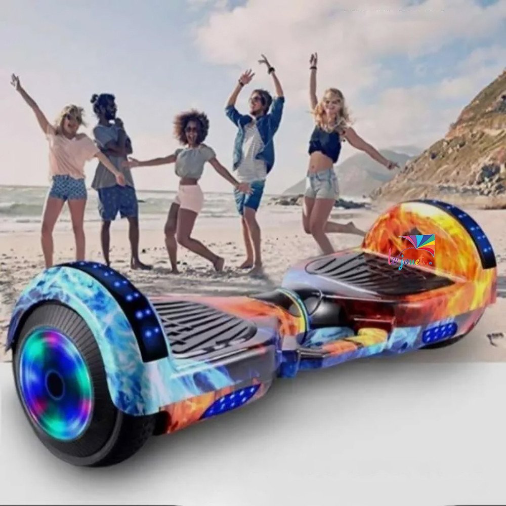 Hoverboard avec poignée de transport LED et Bluetooth