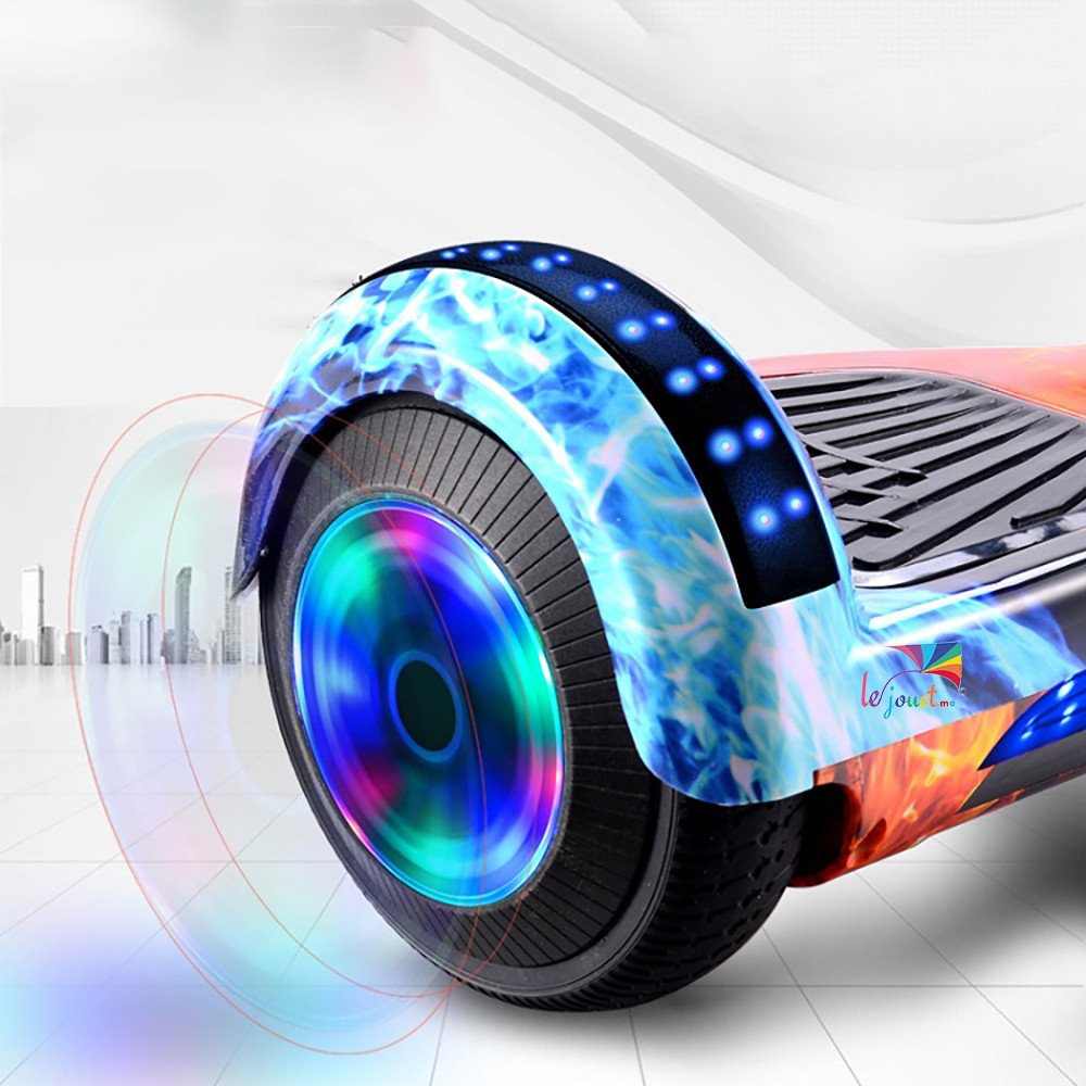 Hoverboard avec poignée de transport LED et Bluetooth