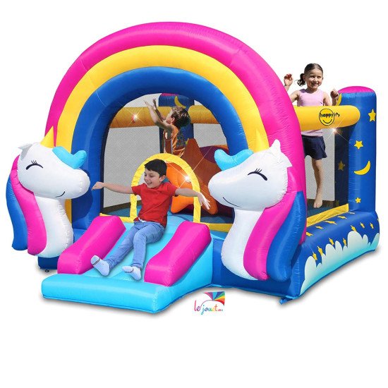 Aire de Jeux Gonflable Licorne FANTASY UNICORN | Happy Hop