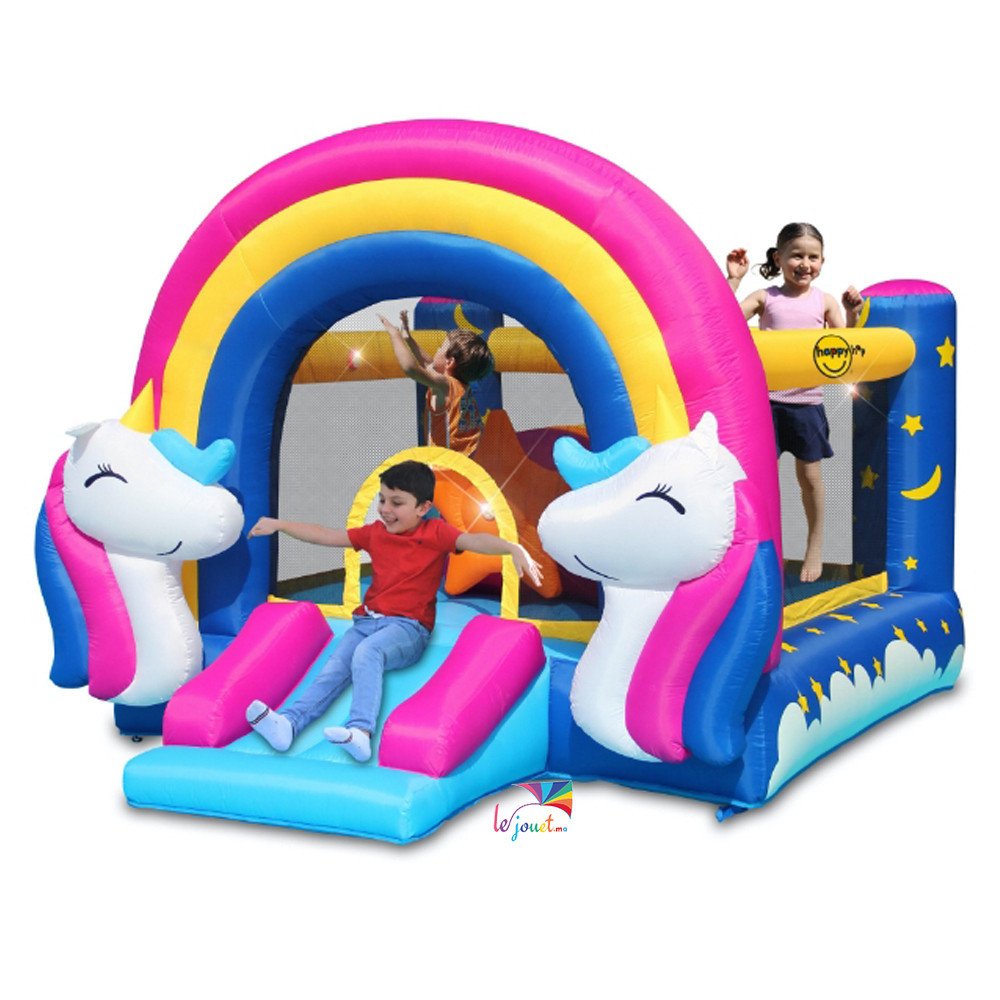 Aire de Jeux Gonflable Licorne FANTASY UNICORN | Happy Hop