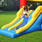 Grande Aire de Jeux Gonflable 2 Toboggans | Happy Hop 9474
