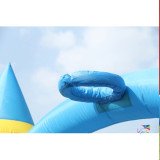 Grande Aire de Jeux Gonflable 2 Toboggans | Happy Hop 9474