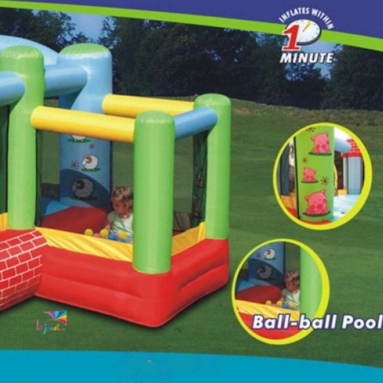 Aire de Jeux Gonflable FERME 9112 | Happy Hop