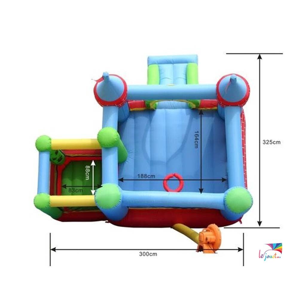Aire de Jeux Gonflable FERME 9112 | Happy Hop