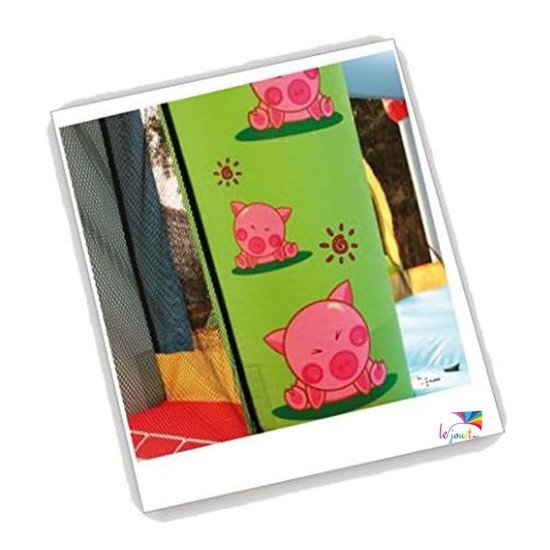 Aire de Jeux Gonflable FERME 9112 | Happy Hop
