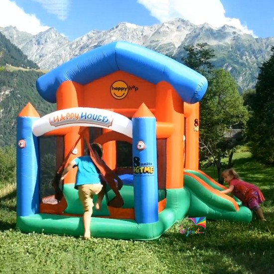 Aire de Jeux Gonflable avec Piscine à Balles | Happy Hop