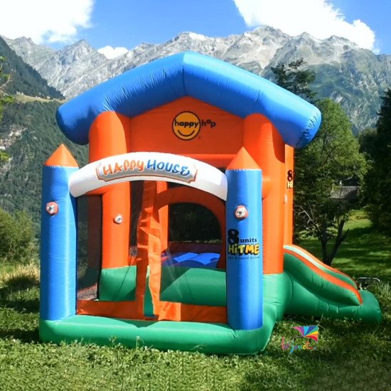 Aire de Jeux Gonflable avec Piscine à Balles | Happy Hop