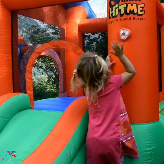 Aire de Jeux Gonflable avec Piscine à Balles | Happy Hop