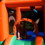 Aire de Jeux Gonflable avec Piscine à Balles | Happy Hop