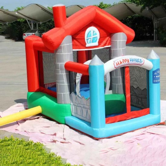 Aire de Jeux Gonflable avec Piscine à Balles | Happy Hop