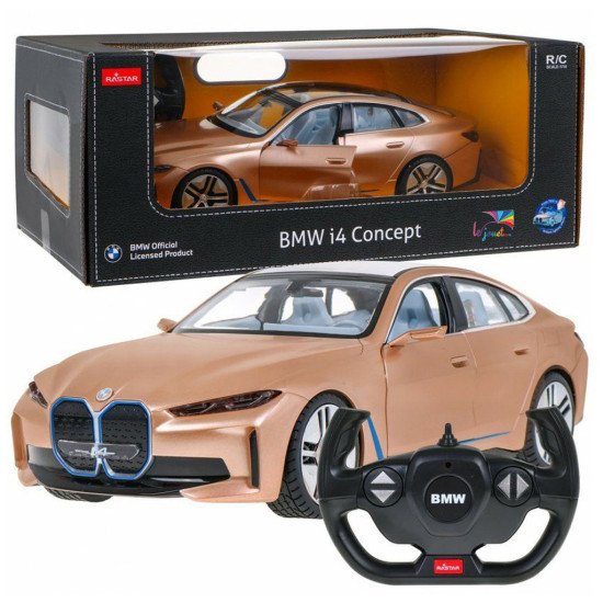 RASTAR BMW i4 Concept Voiture télécommandée , modèle doré 1-14