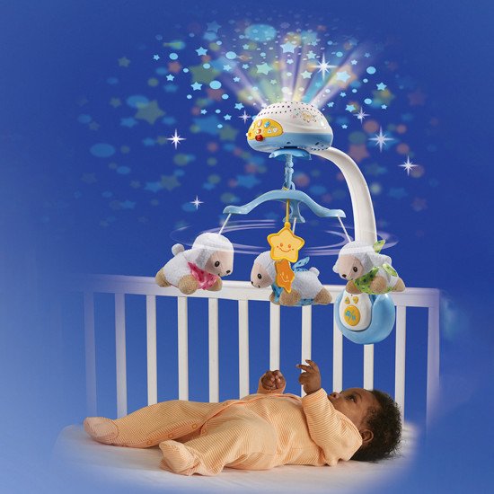 Mobile Bébé VTech Lumi Compte-Moutons  | Veilleuse 3-en-1