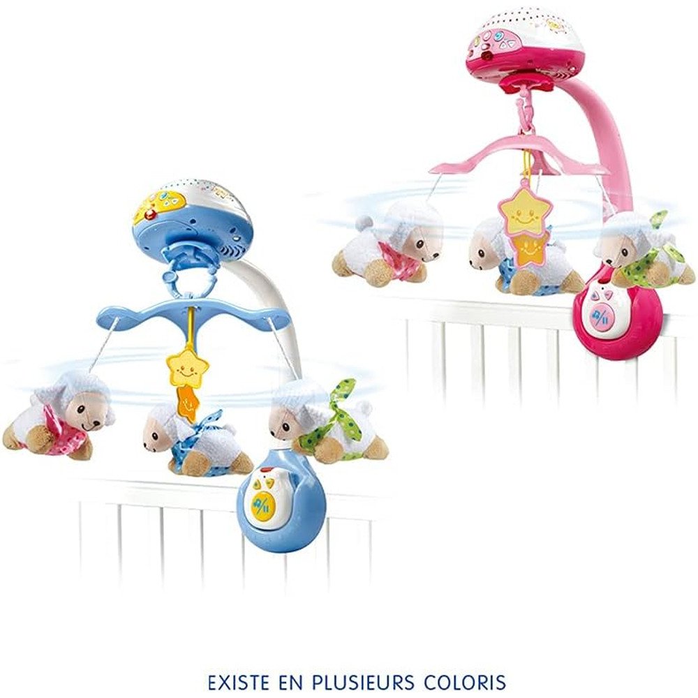 Mobile Bébé VTech Lumi Compte-Moutons | Veilleuse 3-en-1