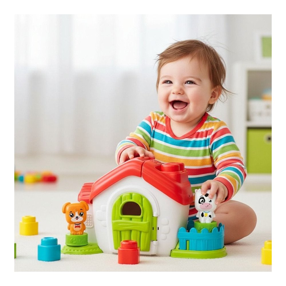 Ferme Sensorielle Clemmy Clementoni | Blocs Souples Bébé