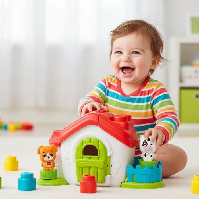 Ferme Sensorielle Clemmy Clementoni | Blocs Souples Bébé