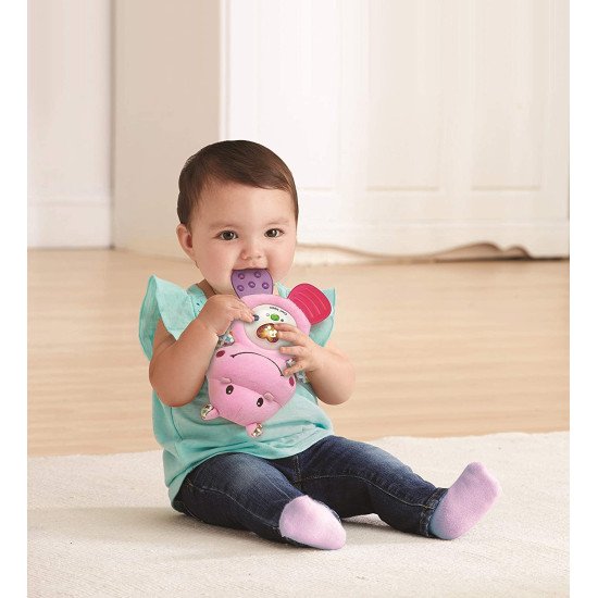 Veilleuse Peluche VTech Lumi Croc'Hippo Rose  Bébé 0-36m