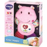 Veilleuse Peluche VTech Lumi Croc'Hippo Rose  Bébé 0-36m