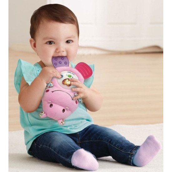 Veilleuse Peluche VTech Lumi Croc'Hippo Rose  Bébé 0-36m