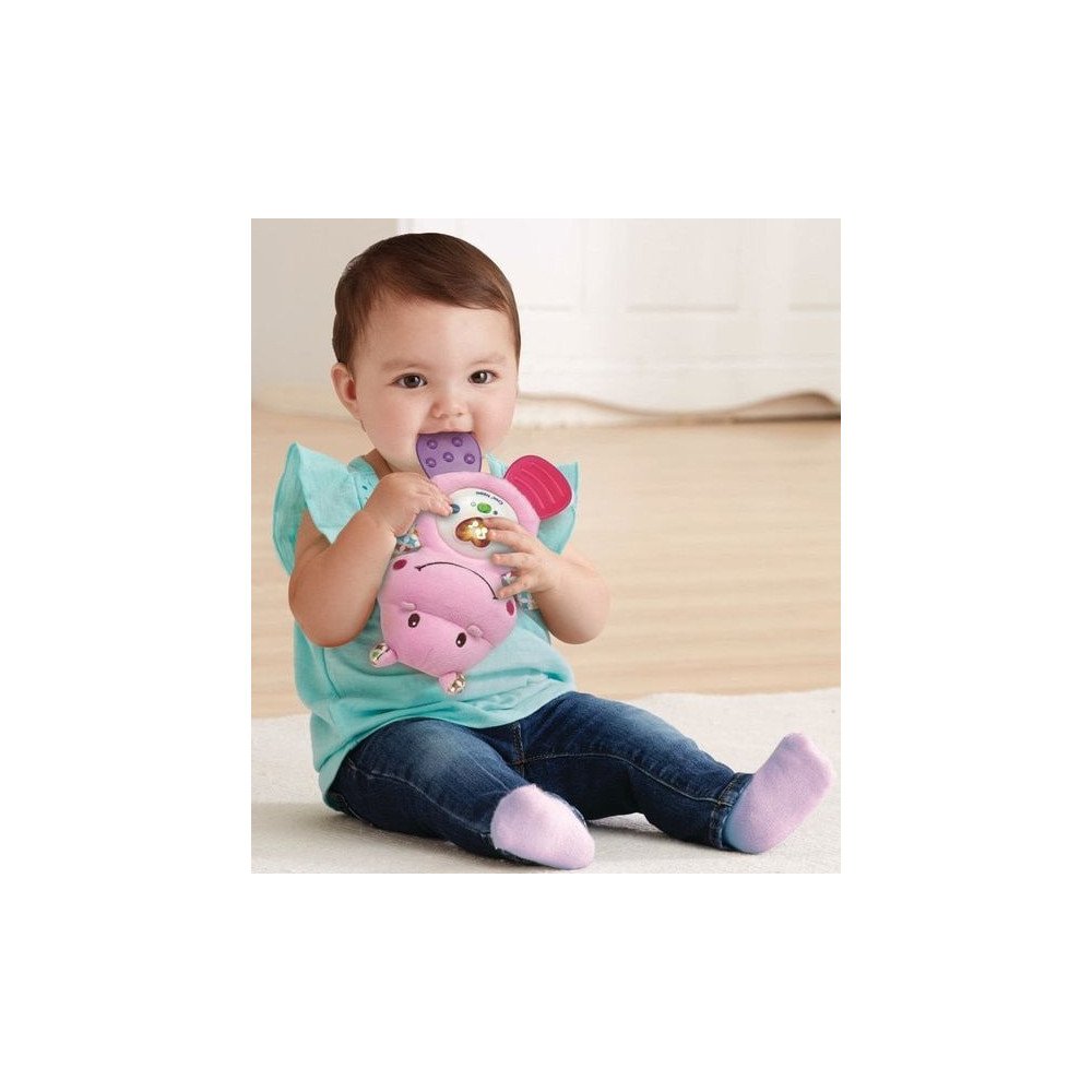 Veilleuse Peluche VTech Lumi Croc'Hippo Rose  Bébé 0-36m
