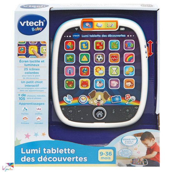 Tablette Bébé VTech Lumi Tablette des Découvertes  12-36m