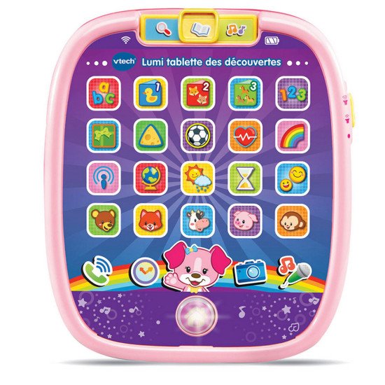 Tablette Bébé Rose VTech Lumi Tablette des Découvertes  12-36m