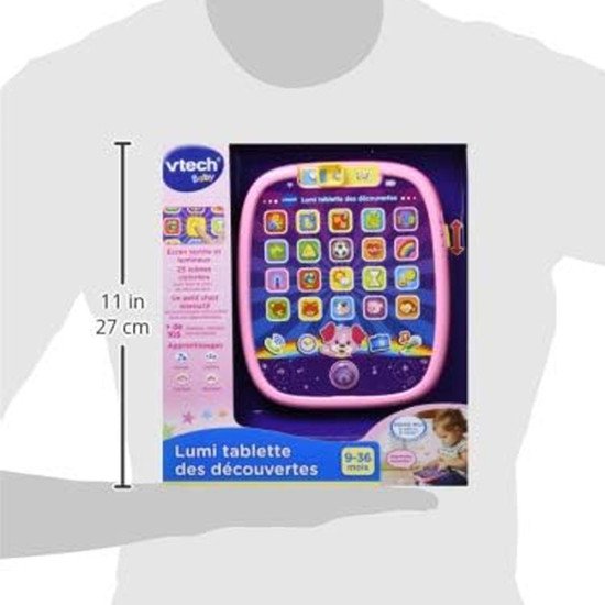 Tablette Bébé Rose VTech Lumi Tablette des Découvertes  12-36m